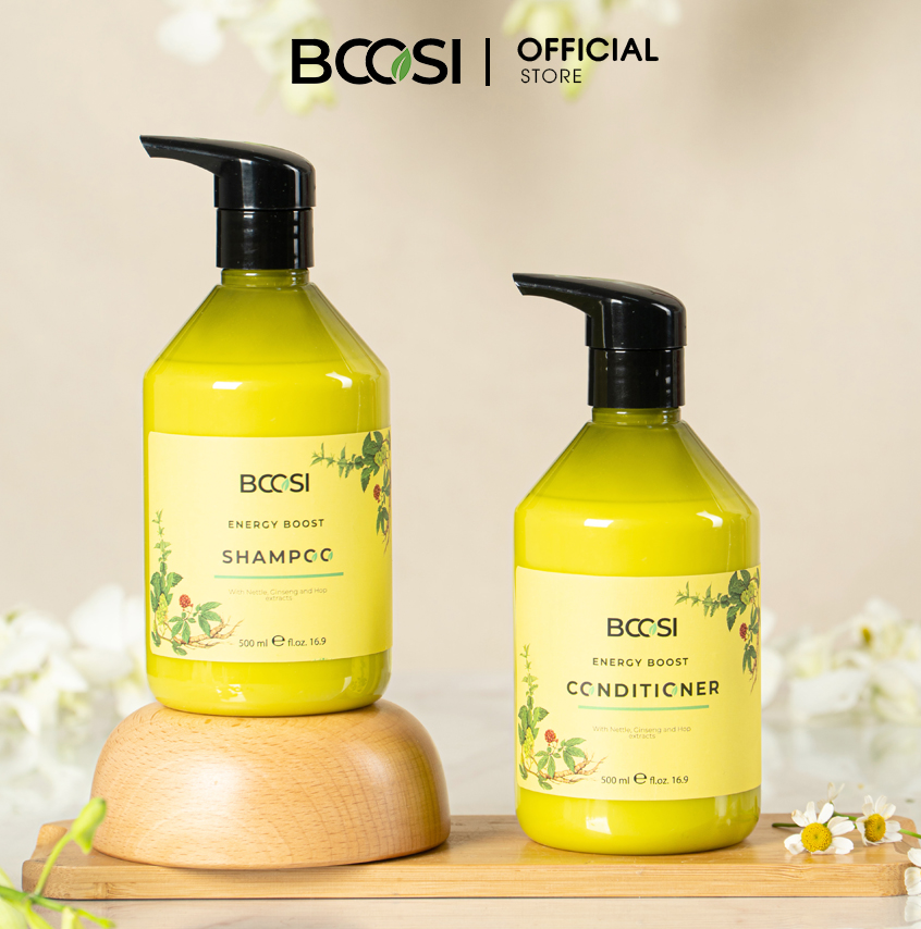Dầu xả năng lượng cân bằng độ ẩm tóc Bcosi Energy Boost Conditioner 500ml 1