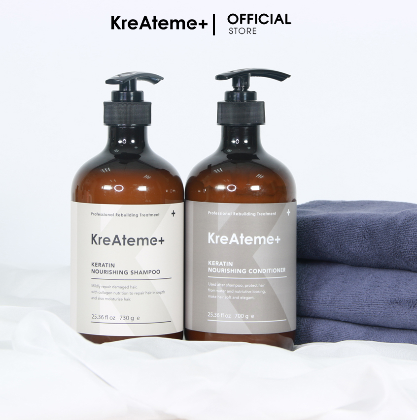 Dầu xả thanh lọc da đầu và nuôi tóc chắc khỏe KreAteme+ Nourishing Conditioner 750ml 1