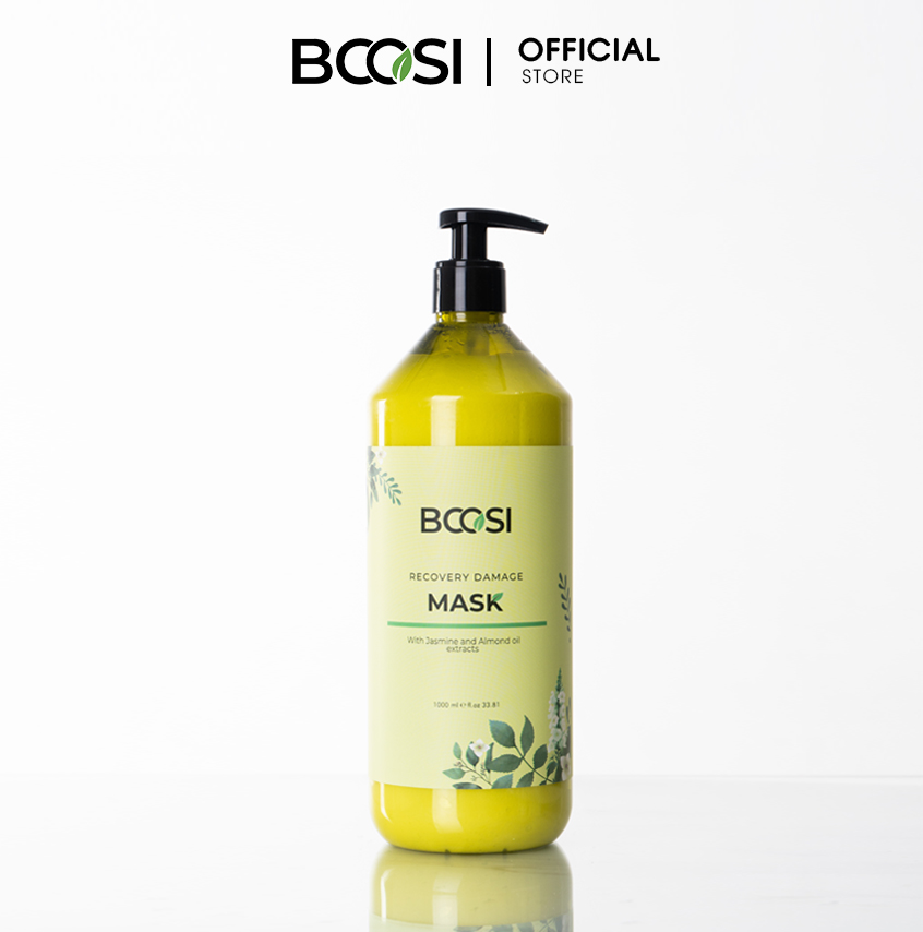 Mặt nạ dưỡng sinh Bcosi phục hồi tóc hư tổn và bảo vệ da đầu Bcosi Recovery Damage Mask 1000ml 2