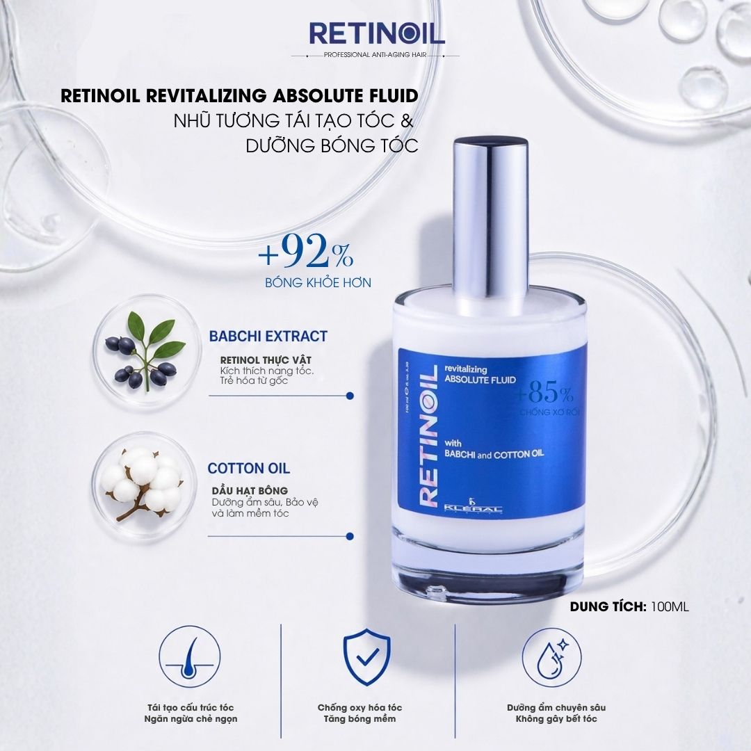 RETINOIL Revitalizing Absolute Fluid - Nhũ tương Retinoil tái tạo tóc & dưỡng bóng tóc 1