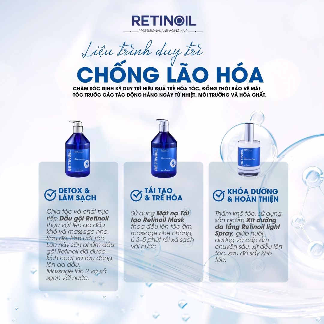 RETINOIL Booster Infused Oil - Huyết thanh Retinol tăng cường phục hồi & trẻ hóa tóc 3